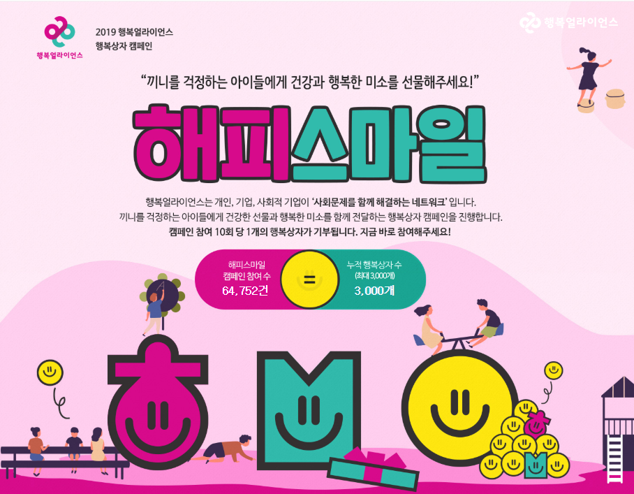 2019 행복얼라이언스 행복상자 캠페인 해피스마일